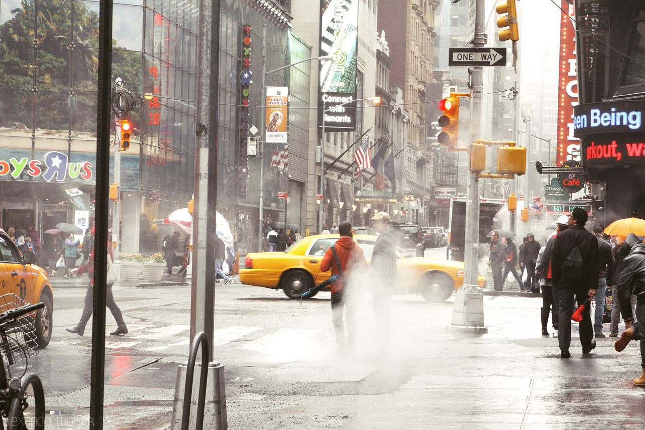 Foto von Nebel aus dem Gulli in New York City